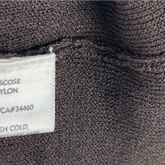 Eileen Fisher Dark Brown Viscose Button Cardigan Sweater Jacket Womens L Pockets - Picture 4 of 5